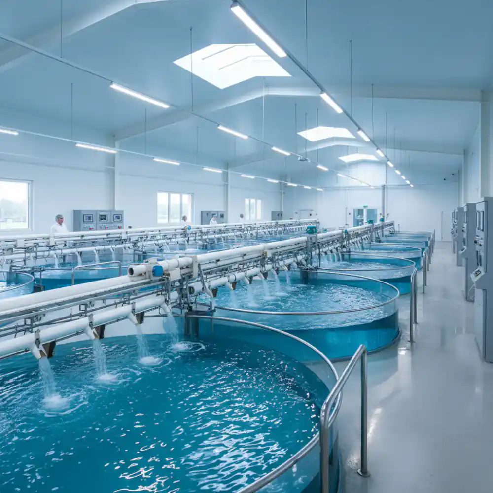 Implementing a specialized feeding schedule in a commercial aquaculture facility