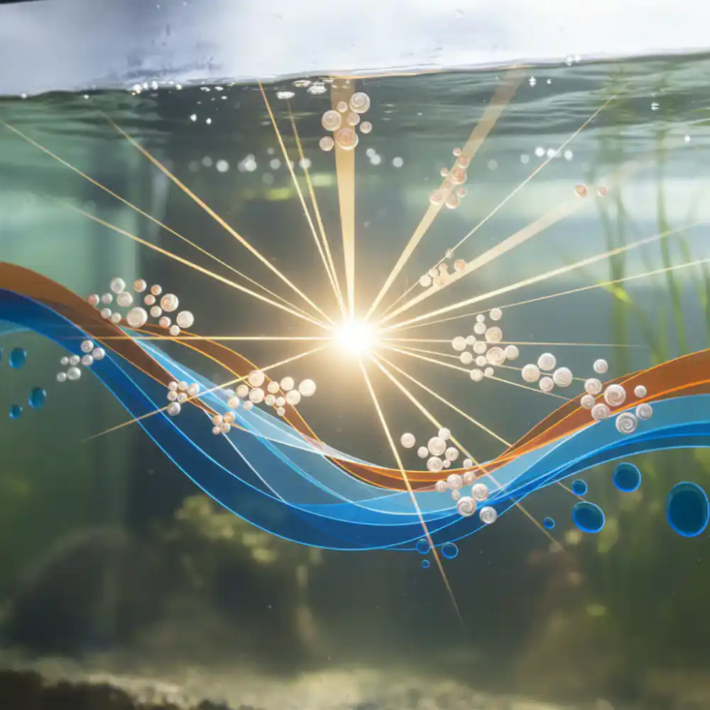 Abstract representation of fish feeding chart and water temperatures